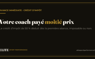 Avance immédiate et crédit d'impôt : payer son coach sportif moitié prix, dès la première séance